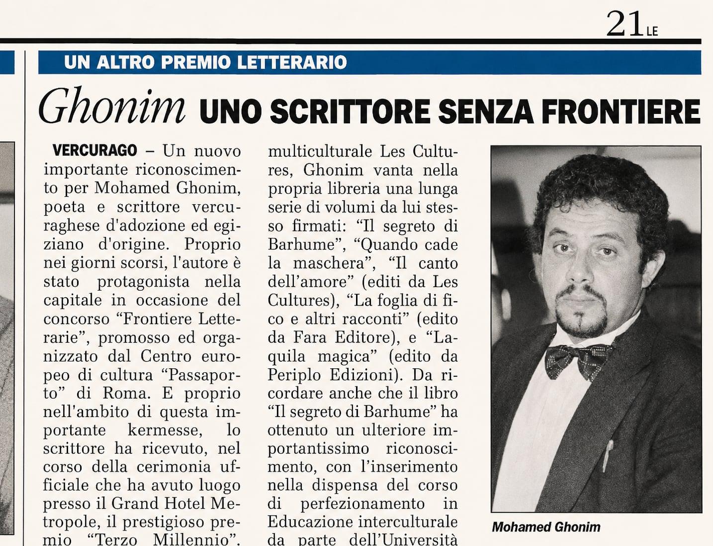 Press clipping about Ghonim Mohamed